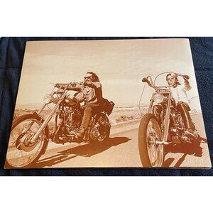 Easy Rider Sepia Photograph 14" x 11" Poster Peter Fonda Dennis Hopper 1969
